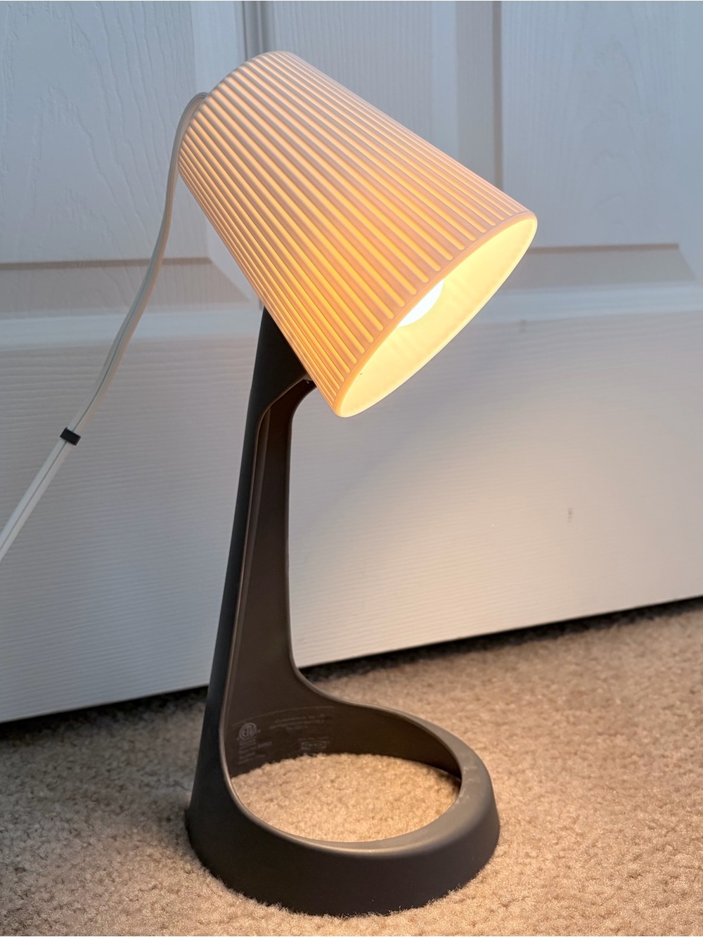 IKEA SVALLET Work lamp, dark gray/white